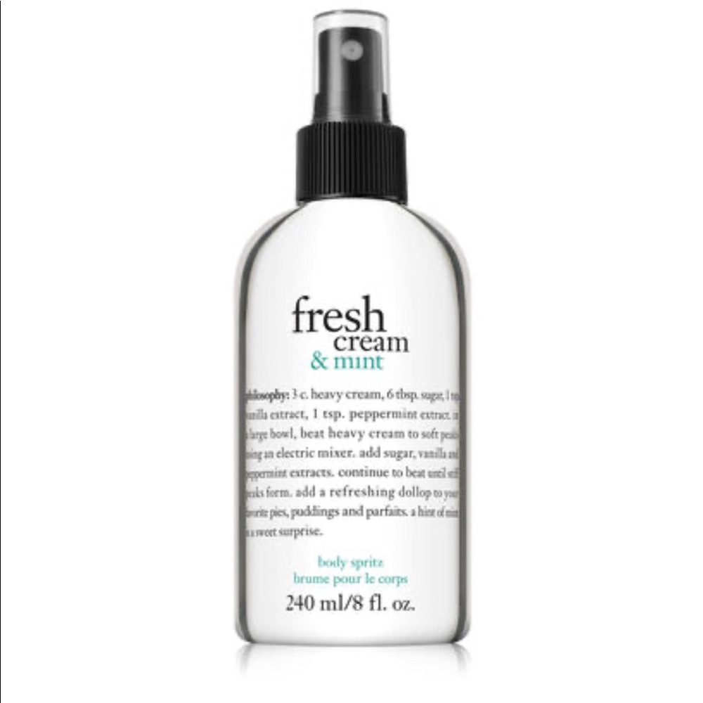 1 philosophy body spray NEW fresh cream and mint
